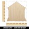 Bank Finance Money Icon Unfinished Wood Shape Piece Cutout for DIY Craft Projects